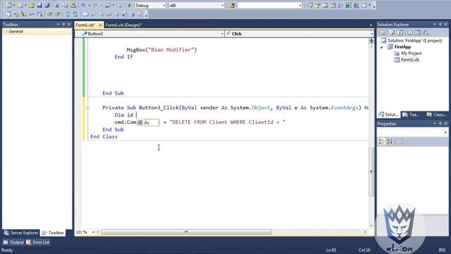 Delete Client Data From Visual Studio Form - ADO.NET - 06 смотреть онлайн
