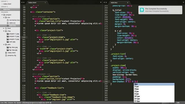 Верстка проекта - часть 4 смотреть онлайн
