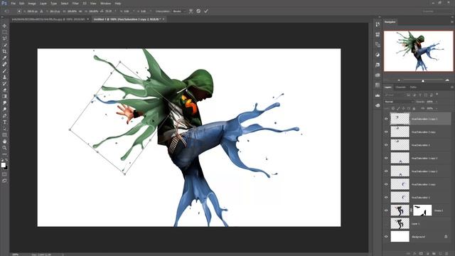 Paint Splash Dispersion Effect | Photoshop Tutorial Cs6/cc