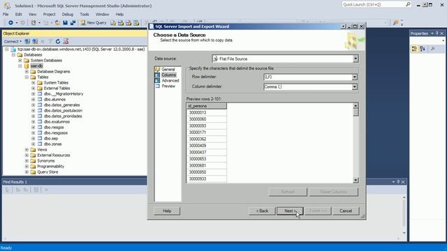 Upload large CSV to a SQL Server Database in Azure using Management Studio смотреть онлайн