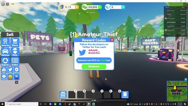 *NEW* Thief Simulator Codes (2023) | ROBLOX | смотреть онлайн