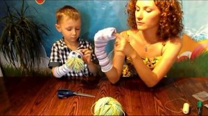 игрушка на руку "смешной носок".vob