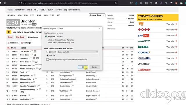 Racing post www.racingpost.com scraping and analysis of that data Python scraping смотреть онлайн