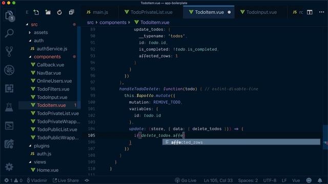 14. Integrate $apollo.mutate to remove todos смотреть онлайн