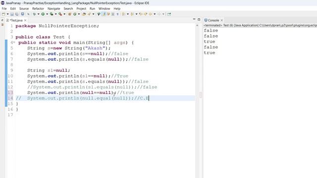 Java Exception Tutorial 8 : Null Pointer Exception смотреть онлайн