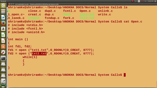 Learn Unix/ Linux System Calls - Open () смотреть онлайн