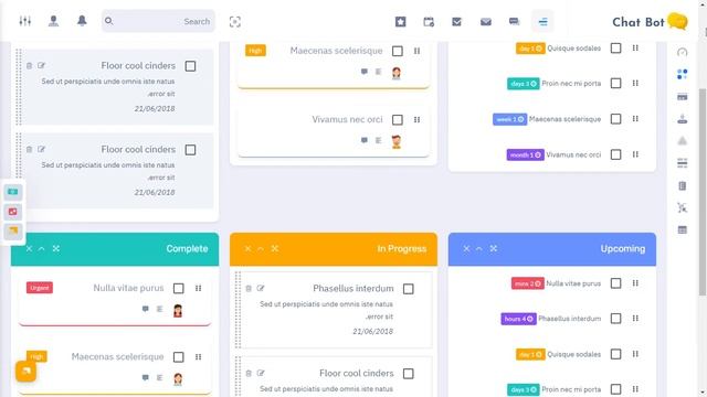 Chat bot Bootstrap Admin Web App Template with Light Theme RTL смотреть онлайн