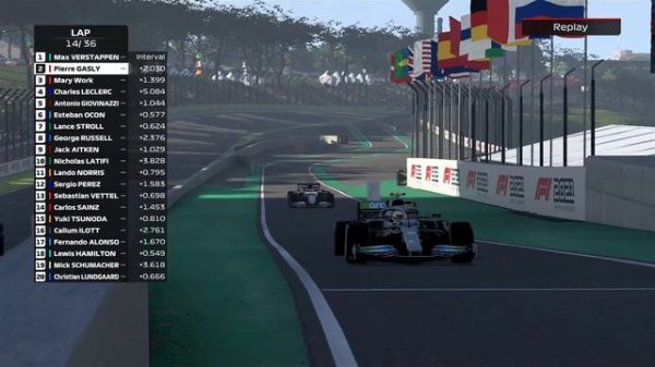 SERGIO PEREZ LATE RACE DEFENDING MASTERCLASS | F1 2021 My Team Career Mode- Part 107