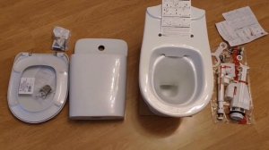 Распаковка - Унитаз напольный Керамин Альбано R Premium (с жестким сиденьем и микролифтом)