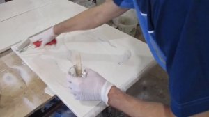 Эпоксидная смола, наносим на кухонные фасады и создаем цельный рисунок. Технология "Fast Surface"