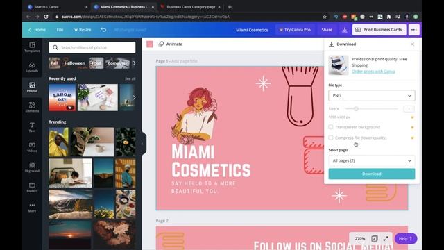 HOW TO CREATE BUSINESS CARDS USING CANVA & VISTAPRINT⎜STEP BY STEP GUIDE смотреть онлайн
