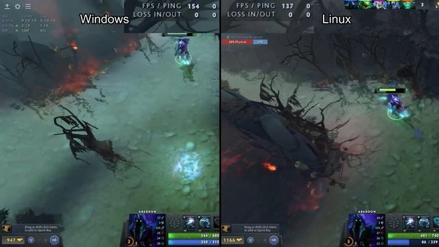 Windows vs Linux Gaming - Dota 2 смотреть онлайн