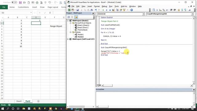 Excel VBA - Part-2 What is Range Object in VBA | Range Object in VBA смотреть онлайн