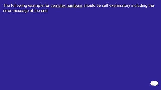 Complex numbers in python смотреть онлайн