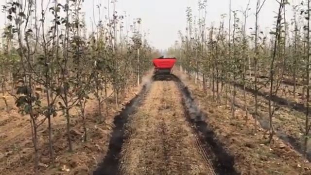 果园双侧撒肥 Large organic fertilizer fertiliser for orchard（cnplough@hotmail.com） смотреть онлайн