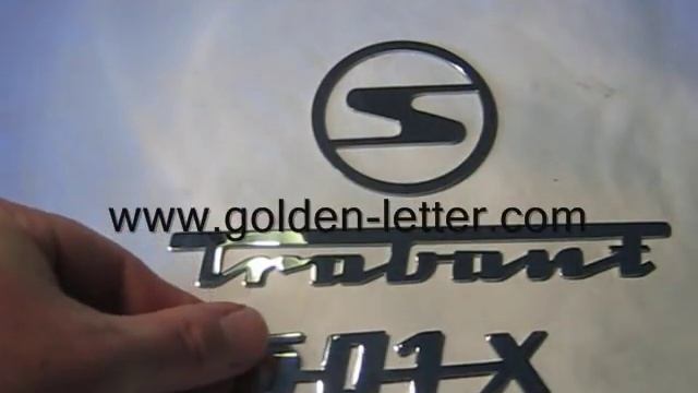 Trabant 601X Logo Collection, Chromed Metal
