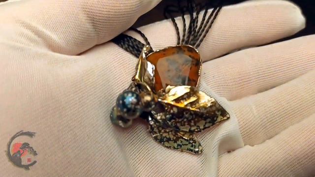 Author's Pendant "Mahogany" in silver and patina with natural Mahogany Obsidian! смотреть онлайн
