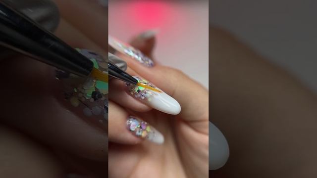 ДЕЛАЮ СЕБЕ НОГТИ ЛЕВОЙ РУКОЙ #ногти #покупки #маникюр смотреть онлайн