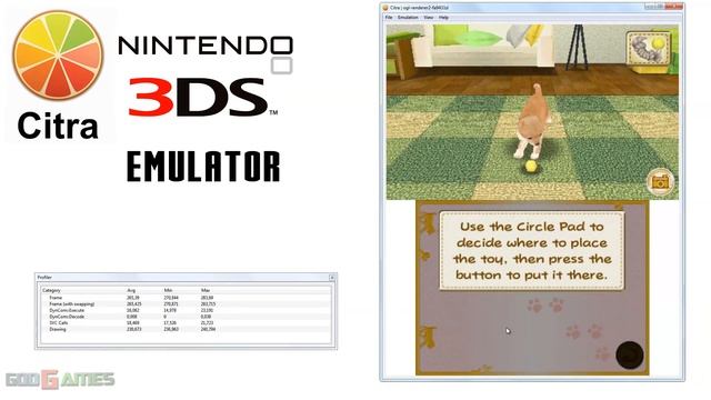 Citra 3DS Emulator - My Pet Puppy 3D ingame with ogl-renderer2! смотреть онлайн