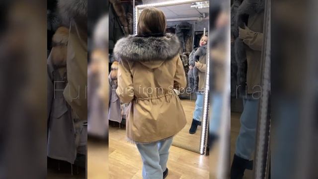 ⚜️Парка трансформер с натуральным Мехом АУКЦИОННОЙ ЧЕРНОБУРОЙ ЛИСЫ PREMIUM LUX⚜️ смотреть онлайн