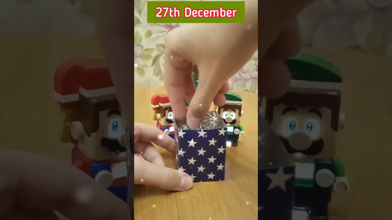 My Christmas & New Year Advent Calendar mini surprises by Lego Super Mario & Luigi. Day 27 #shorts смотреть онлайн