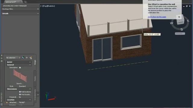 Full Autocad Architecture Tutorial includes wall,door,window, ventilation,roof, spiral stair,railin смотреть онлайн