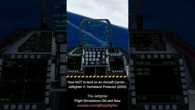 How NOT to land on an aircraft carrier - Jetfighter V: Homeland Protector смотреть онлайн