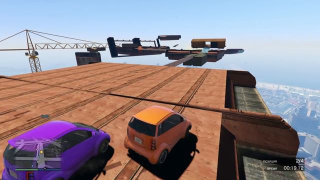 Сложная паркур гонка на панто и угарные клоуномобили ( GTA 5 ONLINE Гонки ) смотреть онлайн
