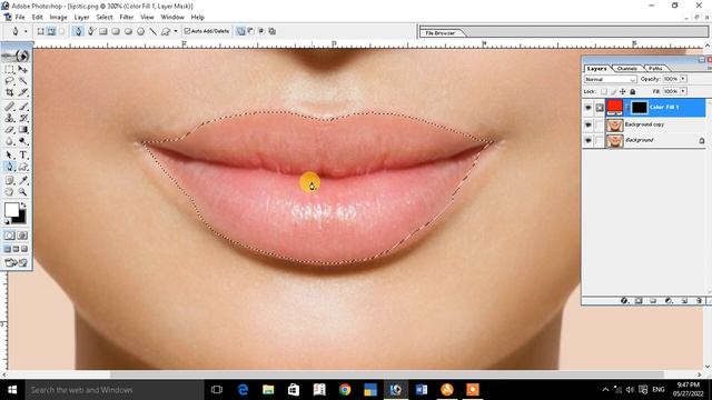 How to apply lipstick in Photoshop 7 0 in Hindi Adobe Photoshop Me Lipstick Kaise Lagaye смотреть онлайн