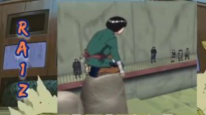 Рок Ли снимает утяжелители|Гаара против Ли