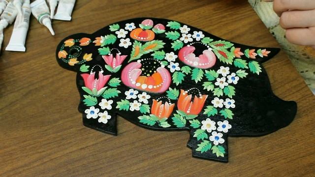 Елена Беленко, художник. Точечная роспись с блестками. Часть 3.