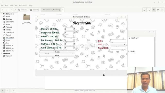 Python Project | Restaurant Billing System using PyQt5 in hindi - Part 8 смотреть онлайн