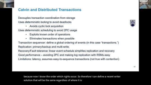CPSC 416 W23T1 Distributed Systems смотреть онлайн