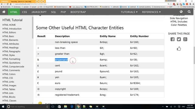 Entities Reserved Characters [HTML in Arabic #22] смотреть онлайн