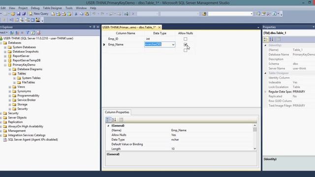 How to create primary key in microsoft sql server смотреть онлайн