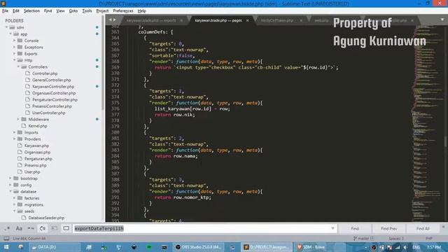 Belajar Laravel (untuk pemula) 14 - Export Excel yang Dipilih Pake Checkbox смотреть онлайн
