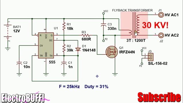 Simple NE555 Pure Sine Wave Inverter смотреть онлайн