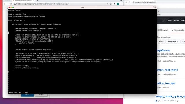 Jenkins Pipeline creating a tomcat hello world app container смотреть онлайн