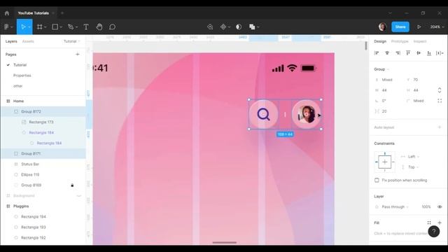 E-learning mobile app design in figma - glassmorphism смотреть онлайн