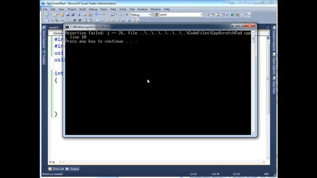 C++ assert смотреть онлайн