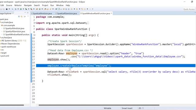 How to use ntile() window function in spark with example смотреть онлайн