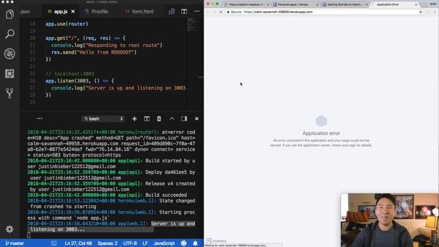 How to Deploy Custom Backend to Cloud using Heroku (Ep 5) смотреть онлайн