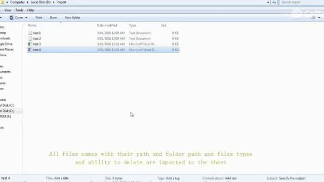 Excel Import Files Names from directory or folder into excel sheet смотреть онлайн