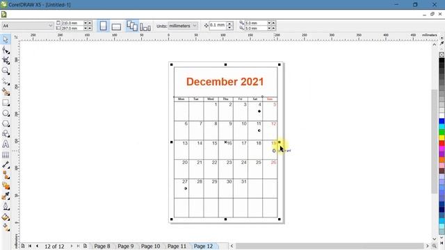 How to create calendar of 2021........ in coreldraw | calendar designing in CorelDraw смотреть онлайн