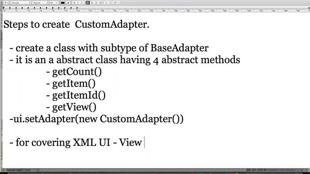ListView with Static Data in Android смотреть онлайн