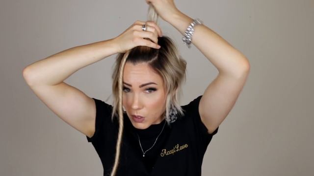 BIG TOP KNOT TUTORIAL || short hair смотреть онлайн