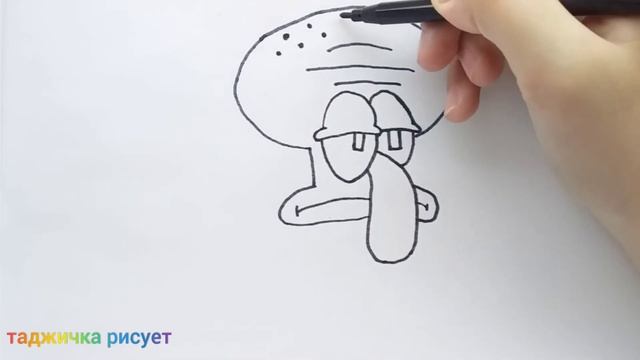 Как нарисовать сквидварда.Sguidward. смотреть онлайн