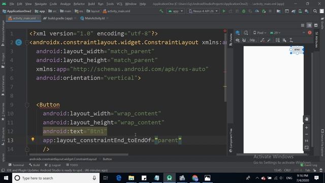 9-1 ui ConstraintLayout 1 смотреть онлайн