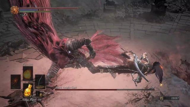 Dark Souls 3 Ringed City: Slave Knight Gael Boss Fight [4K 60FPS] смотреть онлайн