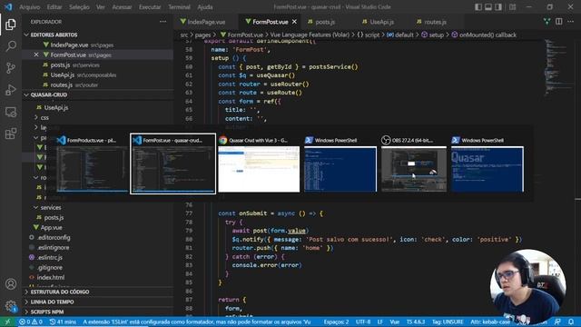05 - ? CRUD COM VUE 3 E QUASAR FRAMEWORK - SALVANDO E EDITANDO FORMULÁRIOS (parte 2) смотреть онлайн